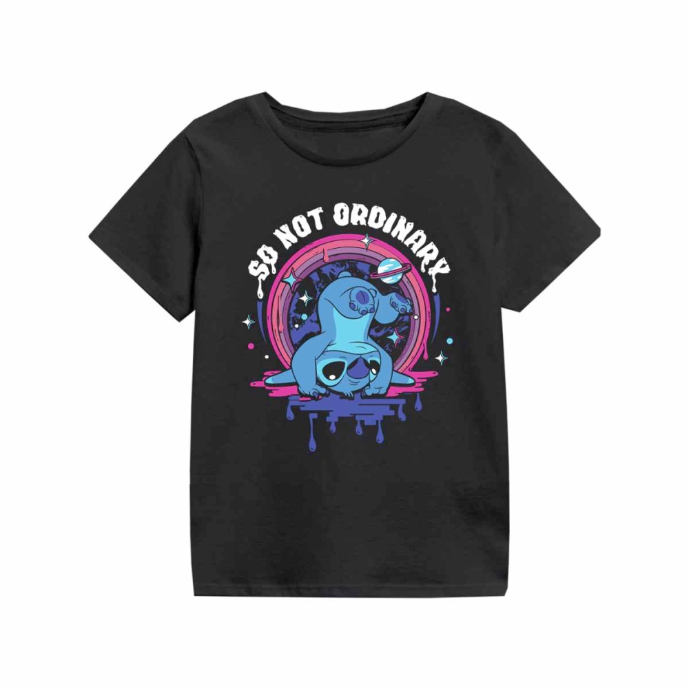 Disney Lilo & Stitch - So Not Ordinary Kinder T-shirt - Zwart